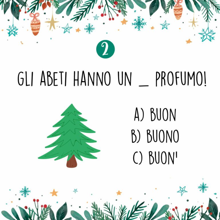 calendario avvento 2 quiz | 24 quiz di Natale