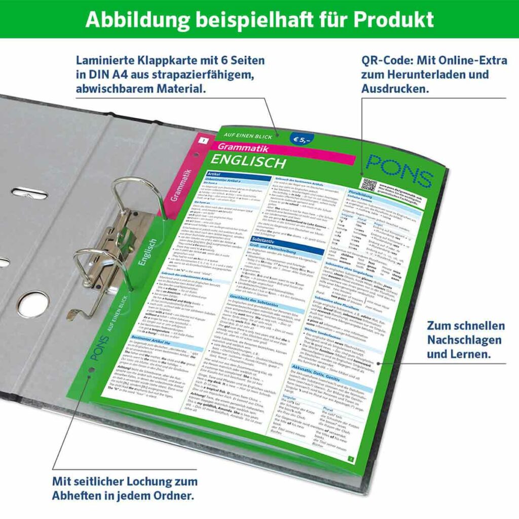 PONS auf einen Blick Beispiel | Übersicht aller PREPOSIZIONI italiane