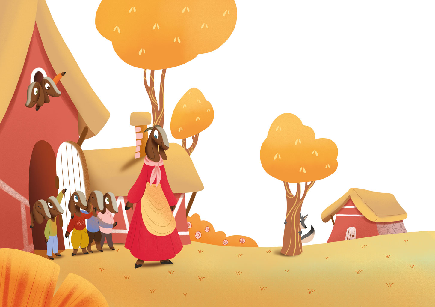 Fiabe 2 TAVOLA 7 il lupo e i sette capretti web | Fiabe